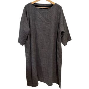 Eskandar Alpaca and Silk Blend Boatneck Dress Size 0 US S